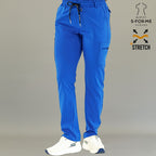 Pantalón Médico Quirúrgico para Mujer Color Azul Rey Superstretch