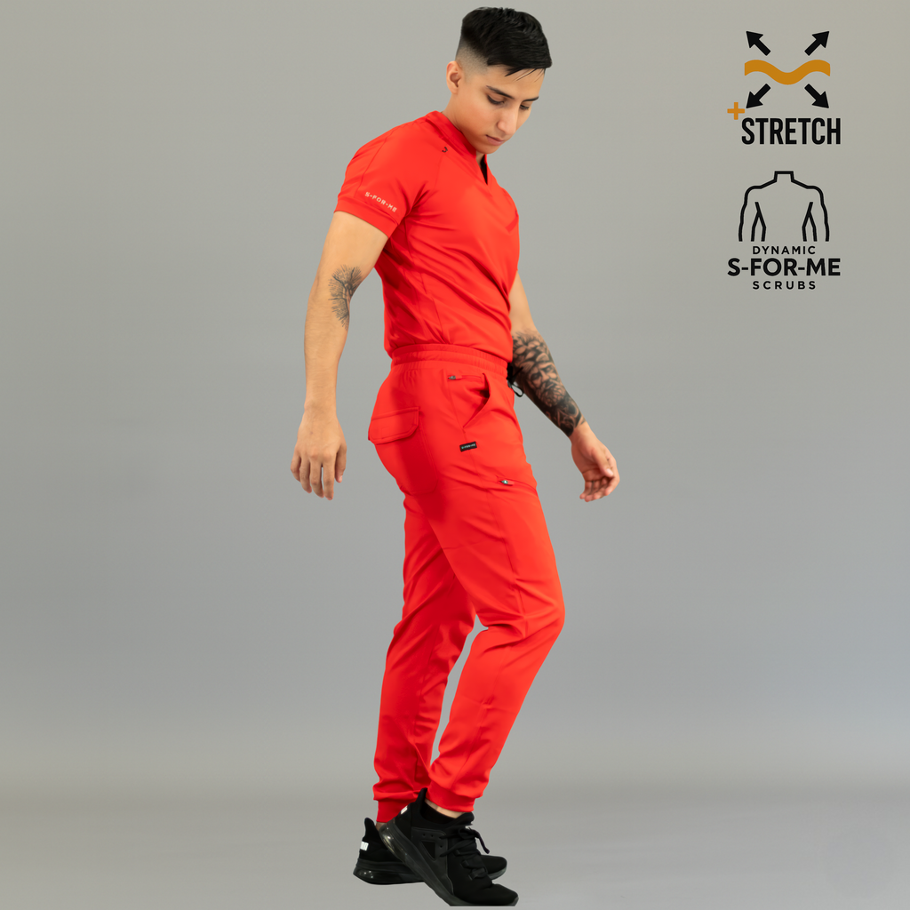 Jogger Rojo Super Stretch Hombre, Scrubs 905