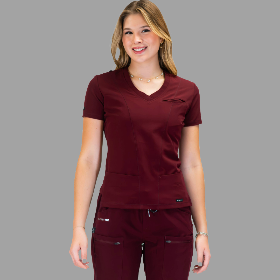 Filipina Quirúrgica Vino Mujer Antifluido, Scrubs 300