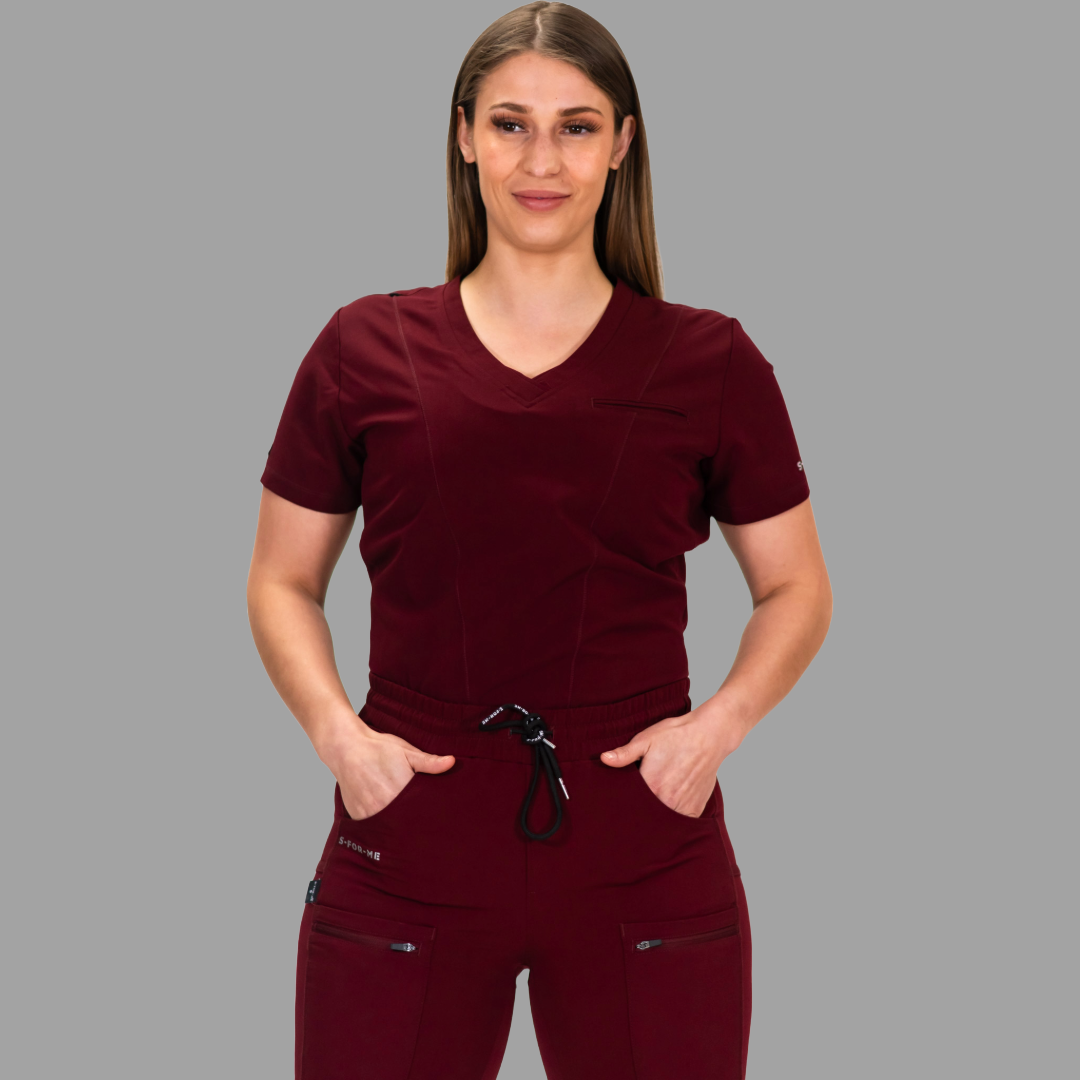 Filipina Quirúrgica Vino Mujer Antifluido, Scrubs 300