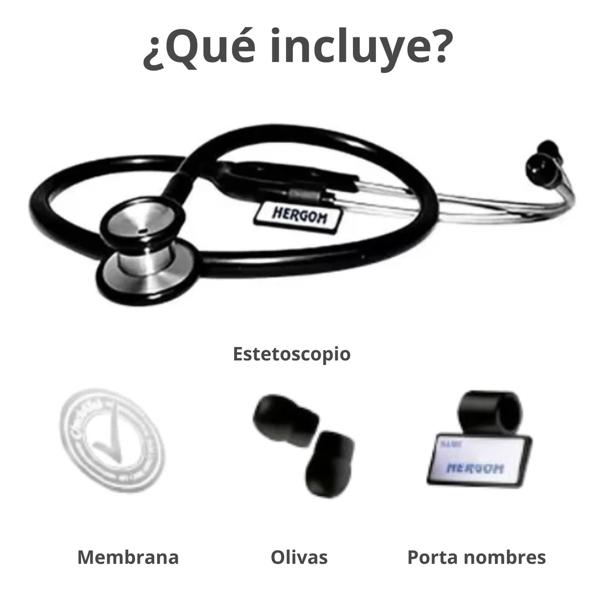 Estetoscopio Cardiologico Negro E 800