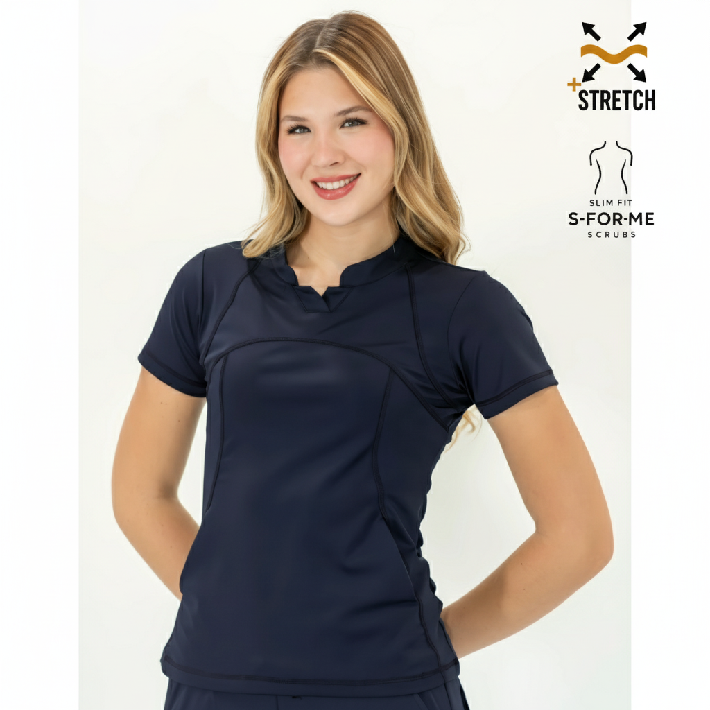 Filipina Quirúrgica 910 Azul Marino Mujer, Super Stretch, Scrubs 910