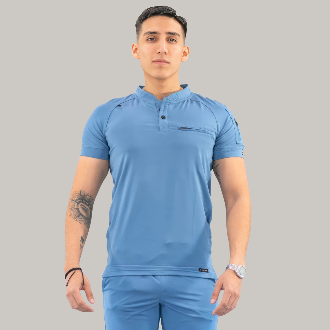 Filipina Quirúrgica Hombre Azul Plumbago, Scrubs 901