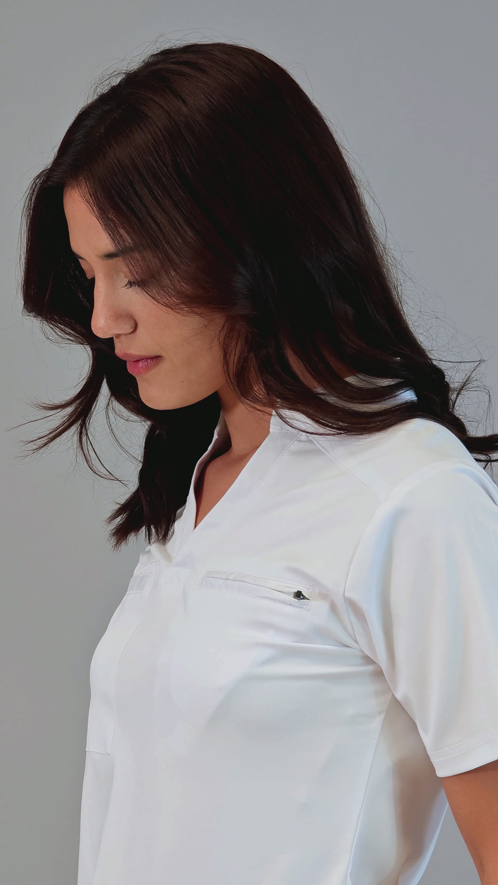 Jogger Blanco Bamboo Quirúrgico Mujer S-FOR-ME 511 - Tela Bambú 160g