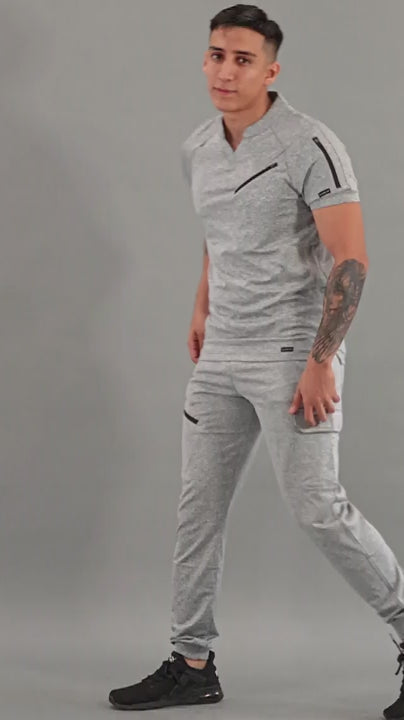 Jogger Gris Jaspeado Super Stretch Hombre, Scrubs 905