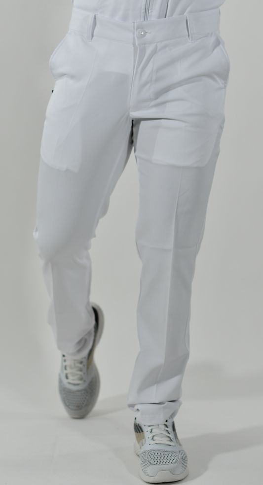 Pantalon Pretina Pure White Caballero Blanco Antifluido